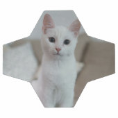 白猫 | Zazzle_Growstore サッカーボール (フラット)
