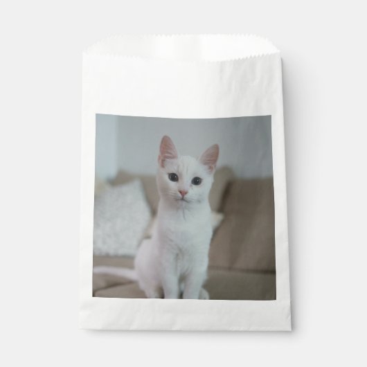 白猫 | Zazzle_Growstore フェイバーバッグ (正面)