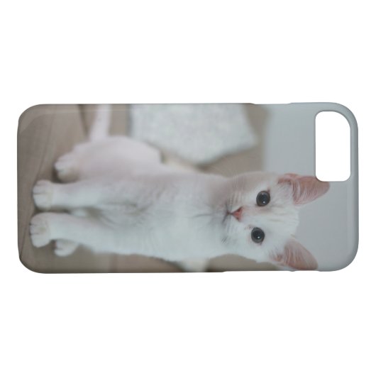 白猫 | Zazzle_Growstore Case-Mate iPhoneケース (裏面(横))