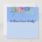 白猫Iフラワークラウンお洒落アート (裏面)