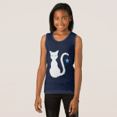 白猫Tシャツ（子） Tシャツ (正面フル)