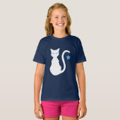 白猫Tシャツ（子） Tシャツ (正面フル)