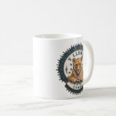 白獅子。イングランド コーヒーマグカップ (正面右)
