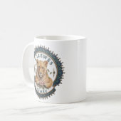 白獅子。イングランド コーヒーマグカップ (正面左)