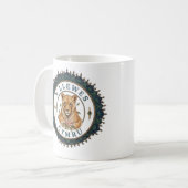 白獅子。イングランド コーヒーマグカップ (正面左)