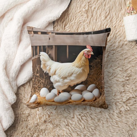 白玉鶏 クッション (ブランケット)