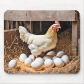 白玉鶏 マウスパッド (正面)