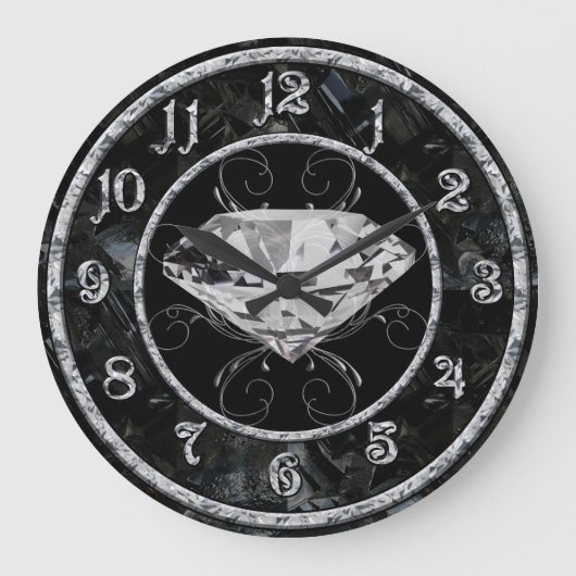 白玉 ラージ壁時計 (正面)