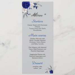 白王室の色花葉銀結婚色 メニュー