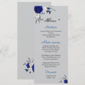 白王室の色花葉銀結婚色 メニュー (正面/裏面)