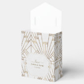 白王室の金ゴールド素晴らしギャツビー結婚ズ フェイバーボックス (オープン)