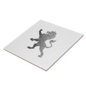 白王室の陶瓦に獅子 タイル (側面)