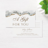 白瑪瑙ギフトカード (デスク)