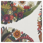 白生命の樹 ファブリック (クローズアップ)