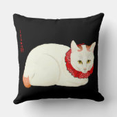 白生姜日本の猫 クッション (裏面)