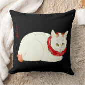 白生姜日本の猫 クッション (ブランケット)