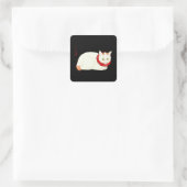 白生姜日本の猫 スクエアシール (バッグ)