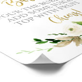 白男女兼用フローラモモモザバー徴候 ポスター (角)