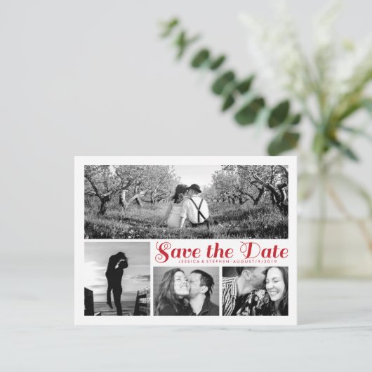 白番スタイリッシュ号はがき赤の日付を保存 案内ポストカード (スタンド正面)