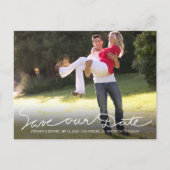 白番手救書き日付写真はがき 案内ポストカード (正面)