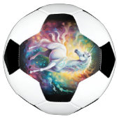 白疑問に思：白の幽霊 サッカーボール (回転)