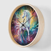 白疑問に思：白の幽霊 壁時計 (傾斜)