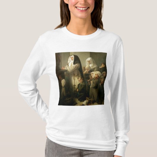 白癬に苦しんでいる子供の祈りの言葉 Tシャツ (正面)