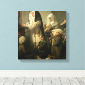 白癬児祈りの言葉 キャンバスプリント (インサイチュ (ウッドフロア))