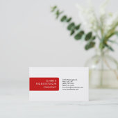 白白モダンの魅力的な名刺 名刺 (スタンド正面)