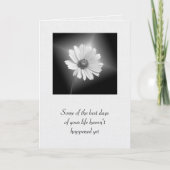 白白熱［赤熱］光を放ついコスモスの花 カード (正面)