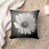 白白熱［赤熱］光を放つデイジーオン黒 クッション (ブランケット)