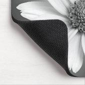 白白熱［赤熱］光を放つデイジーオン黒 マウスパッド (コーナー)