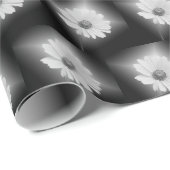 白白熱［赤熱］光を放つデイジーオン黒 ラッピングペーパー (ロールコーナー)