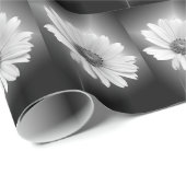 白白熱［赤熱］光を放つデイジーオン黒 ラッピングペーパー (ロールコーナー)