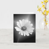 白白熱［赤熱］光を放つデイジーメモカード カード (黄色い花)