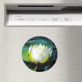 白白熱［赤熱］光を放つ蓮 マグネット (インサイチュ (食洗機))