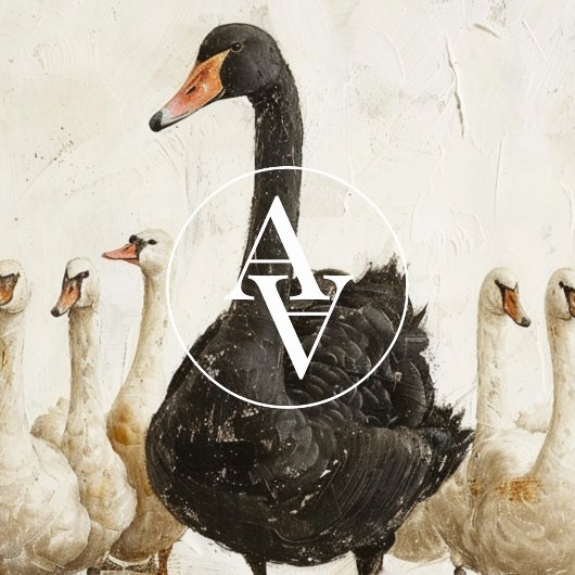 白白鳥の白鳥の白鳥の養殖動物アート ポスター