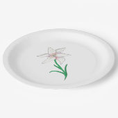 白百合花 ペーパープレート (アングル)