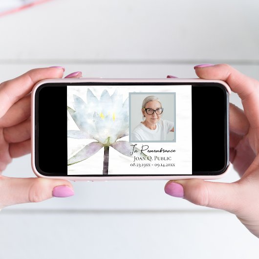 白睡蓮の花死記念碑 招待状