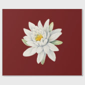白睡蓮 ラッピングペーパー (フラット)