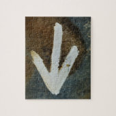 白矢印フォトパズル ジグソーパズル (縦)