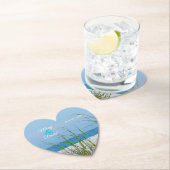 白砂の紙の海の結婚麦の線 ペーパーコースター (インサイチュ)