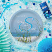 白砂の紙プレートの海の結婚麦の線 ペーパープレート (パーティー)