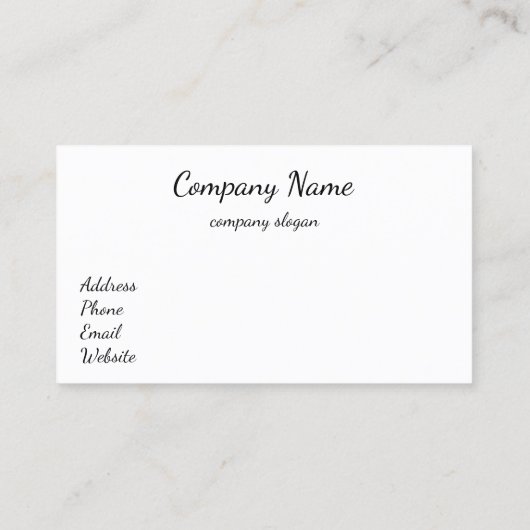 白砂名刺 名刺 (裏面)