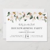 白磁フローラ引っ越し祝いパーティーパーティー 招待状 (正面)