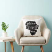 白祝の黒い履歴月 クッション (椅子)