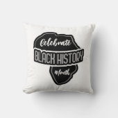 白祝の黒い履歴月 クッション (正面)