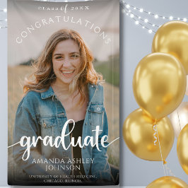 白祝賀院写真卒業 横断幕