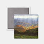 白神山地に照らす太陽 マグネット (正面/裏面)