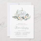 白秋カボチャ緑のリハーサルディナー 招待状 (正面)